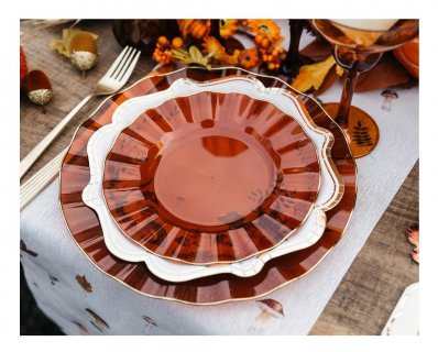 Elegance Ambre Reusable Small Plates (6pcs)