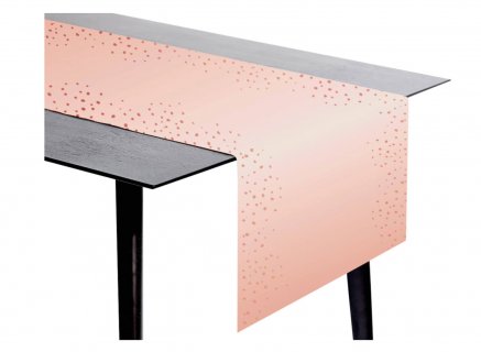 Elegant blush table runner 240cm x 40cm