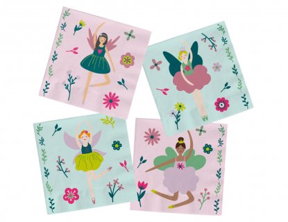 Luncheon napkins for a fairy theme party