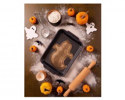 Φόρμα αλουμινίου για cake με σχήμα το φαντασματάκι για Halloween πάρτυ