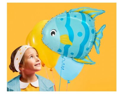 Fish shaped foil balloon for party decoration