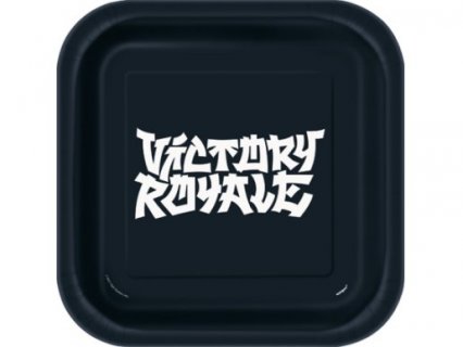 fortnite-victory-royale-black-large-paper-plates-party-supplies-for-boys-24751