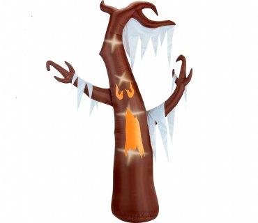 Large inflatable in the shape of a Haunted tree for a Halloween party decoration.