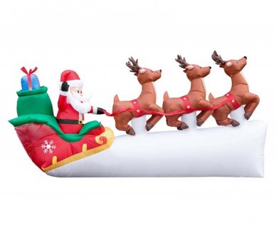Santa's sleigh inflatable 310cm