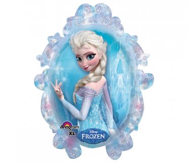 Elsa Frozen Foil μπαλόνι σε σχήμα κορνίζας για διακόσμηση σε πάρτυ