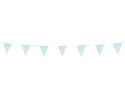 Διακοσμητική πολυτελής χάρτινη γιρλάντα με σημαιάκια σε γαλάζιο χρώμα με γκλίτερ