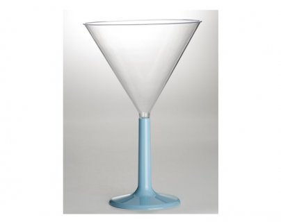 Blue high pedestal with martini top cup