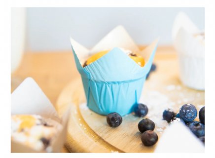 Θήκες για cupcakes σε γαλάζιο χρώμα 20τμχ