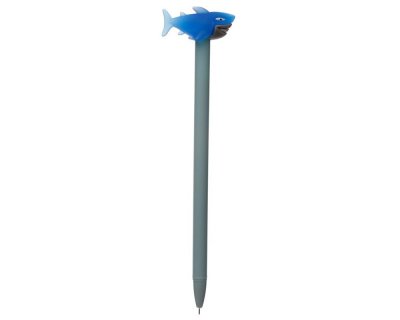 Shark blue pen