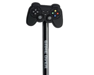 Game over pencil with the black controller party favors