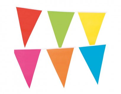 Giant colorful flag bunting 10 meters