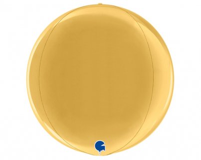 Globe ολοστρόγγυλο χρυσό μεταλλικό μπαλόνι 38εκ