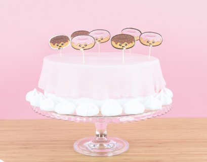 Sweet donut decorative picks party accessories