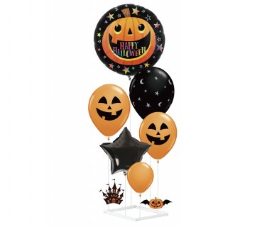 Halloween DIY σταντ με μπαλόνια για διακόσμηση σε πάρτυ