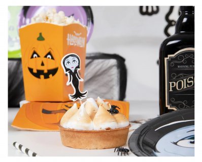 Decorative picks for parties and candy bars with the Halloween monsters theme