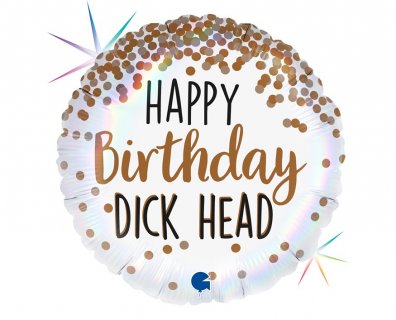 Happy Birthday dick head foil μπαλόνι για γενέθλια 45εκ