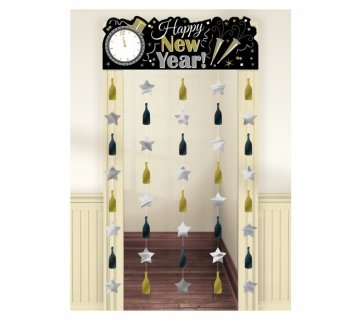 Happy New Year διακόσμηση για την πόρτα για την ημέρα της Πρωτοχρονιάς
