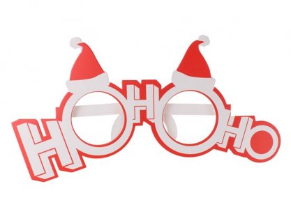 Ho Ho ho paper glasses