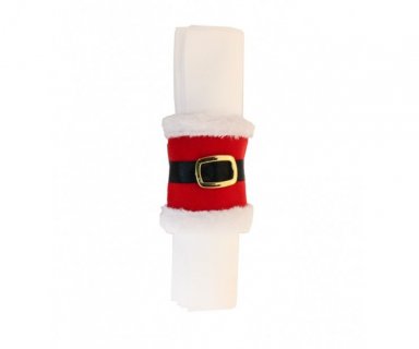 Santa's belt napkin rings 4pcs