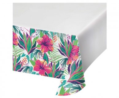 Island tropics paper tablecover 137cm x 259cm