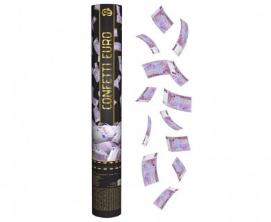 Medium size party cannon with euros confetti