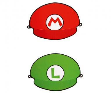 Καπελάκια χάρτινα για παιδικό πάρτυ με θέμα τον Super Mario