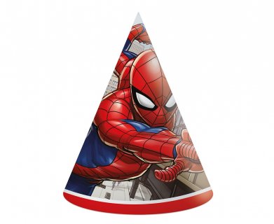 Spiderman party hats 6pcs