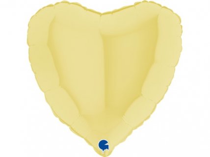 Κίτρινη Καρδιά Foil Μπαλόνι (46εκ)