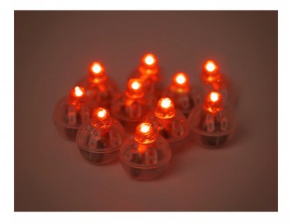 Λαμπάκια led για λάτεξ μπαλόνια σε κόκκινο χρώμα