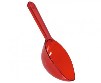 Red scoop for the candy bar 16,7cm