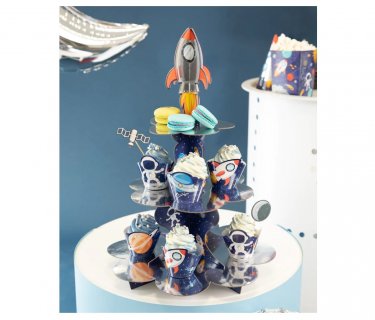 3Tier cupcake stand for a space theme party