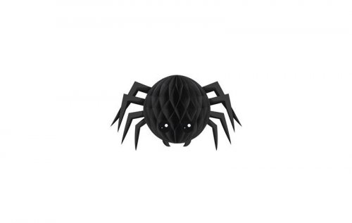 Μαύρη κυψελωτή διακοσμητική αράχνη