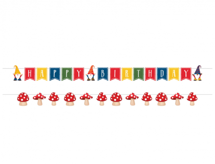 Party gnomes garland kit 243cm