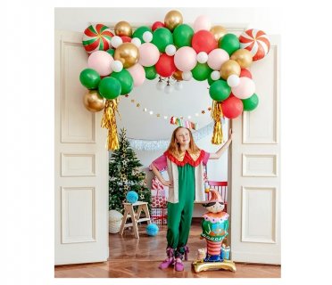 Foil balloon in the shape of an Elf for Christmas decoration