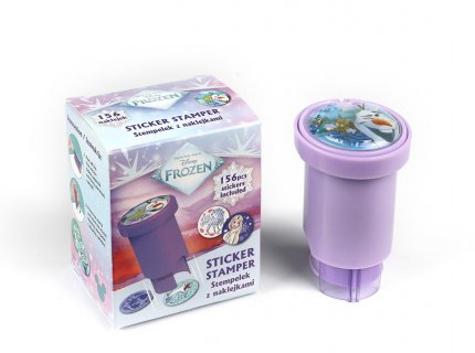 Λιλά Frozen σφραγίδα με αυτοκόλλητα 156τμχ
