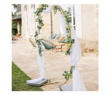 Soft fabric in white color for party decorations