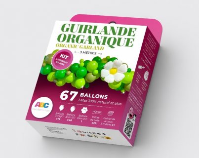 Daisy green balloon garland 67pcs