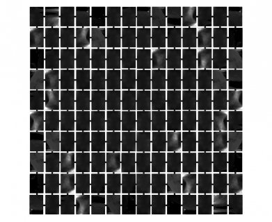 Black square shaped foil curtain 100cm x 200cm
