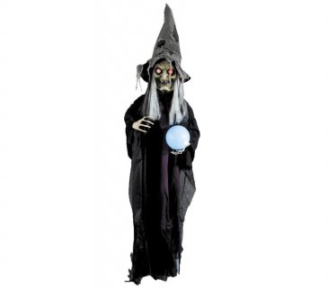 Large hanging witch with the magic ball 183cm