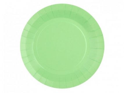 Μικρά χάρτινα πιάτα στο χρώμα της μέντας 10τμχ