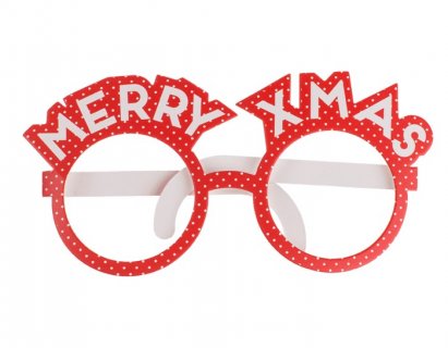Merry Christmas paper glasses