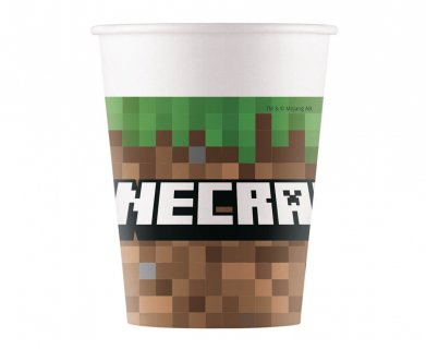 Minecraft paper cups 8pcs