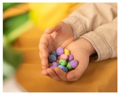 Mini colorful eggs for an Easter theme party decoration