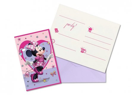 Minnie party invitations