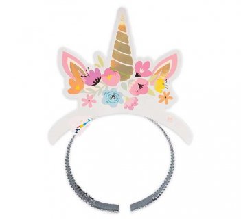 Unicorn with flowers headbands 4pcs