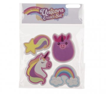 Erasers for a girls party favors with Unicorn theme