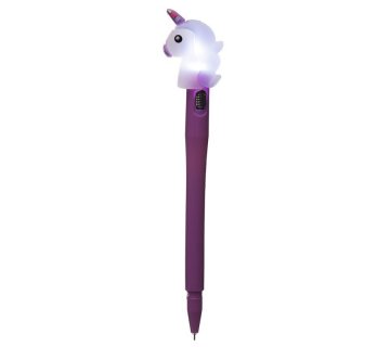 Purple Unicorn led pen