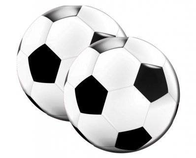 Round shaped soccer ball napkins 20pcs
