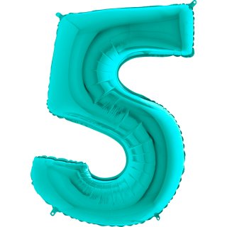 Supershape Μπαλόνι Αριθμός 5 Μέντα (100εκ)