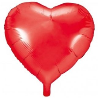 Κόκκινο Foil Μπαλόνι Σε Σχήμα Καρδιά (45εκ)